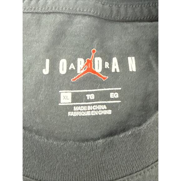 Nike Jordan Sticker Mash Logo T-Shirt Brands VTG Style CD5638-010 - Sz XL - Picture 9 of 9